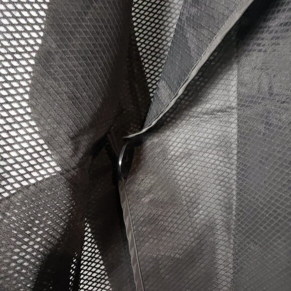 Mycra Pak Life Black Mesh Packable Foldable Mesh Jacket Coat Travel - Picture 6 of 12